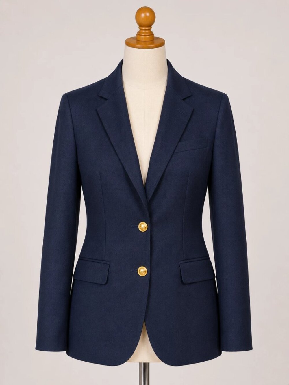 Alfred Dunner Vintage Black Blazer - Women's Size 8 - 2 button Gold Button